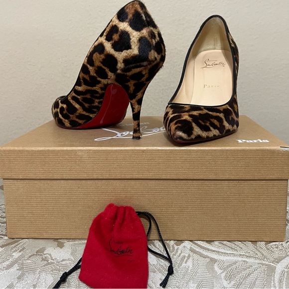 louboutin leopard heels